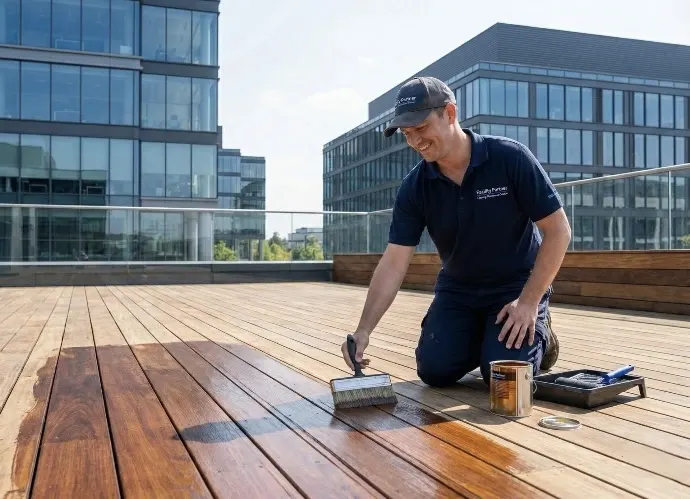 Nettoyage de terrasse et de pergola par l'équipe Nettoyage Privé